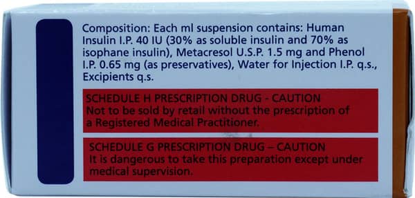 Human Mixtard Suspension for Injection 40IU/ml