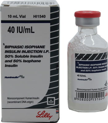 Huminsulin 50/50 40iu Vial Of 10ml Injection