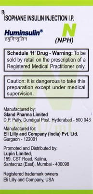 Huminsulin Nph 100iu Vial Of 10ml Injection