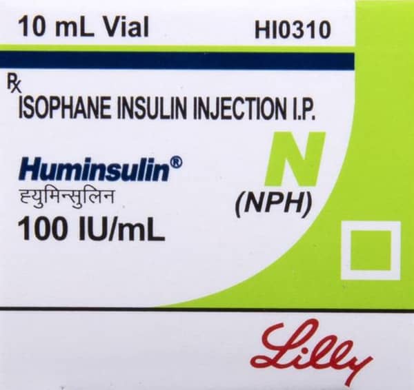 Huminsulin Nph 100iu Vial Of 10ml Injection