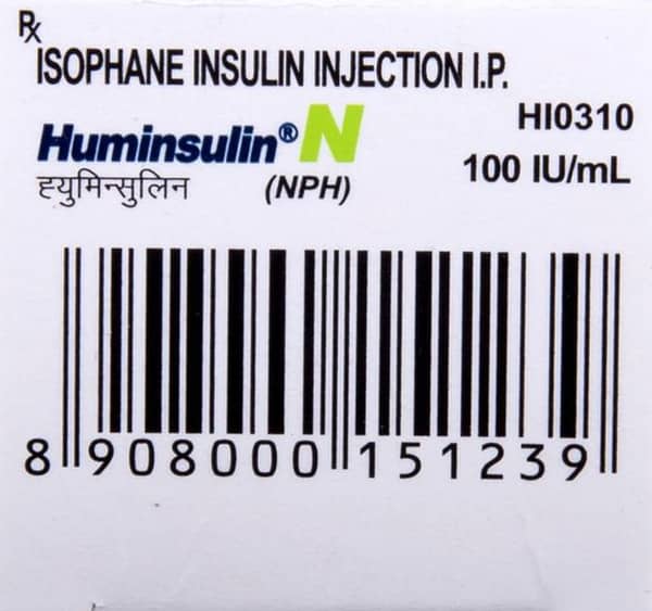Huminsulin Nph 100iu Vial Of 10ml Injection