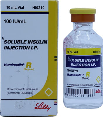 Huminsulin R 100iu Vial Of 10ml Solution For Injection