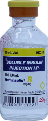Huminsulin R 100iu Vial Of 10ml Solution For Injection