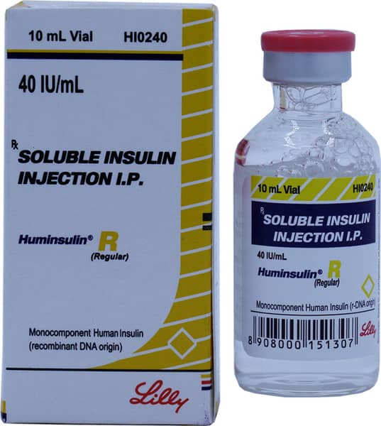 Huminsulin R 40iu Vial Of 10ml Solution For Injection