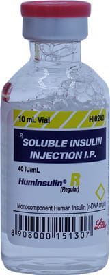 Huminsulin R 40iu Vial Of 10ml Solution For Injection