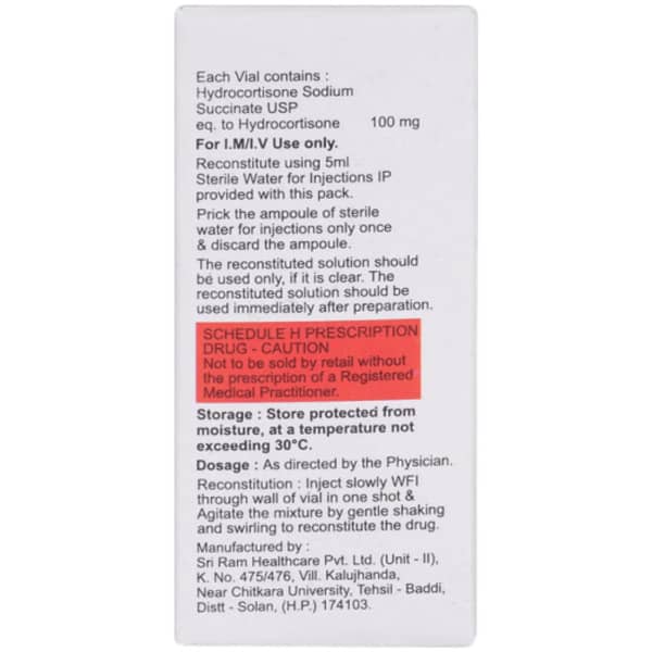 Hycort 100Mg Dry Vial Of 1 Powder For Injection