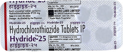 Hydride 25mg Strip Of 10 Tablets