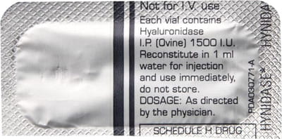 Hynidase 1500iu Dry Vial Of 1 Powder For Injection