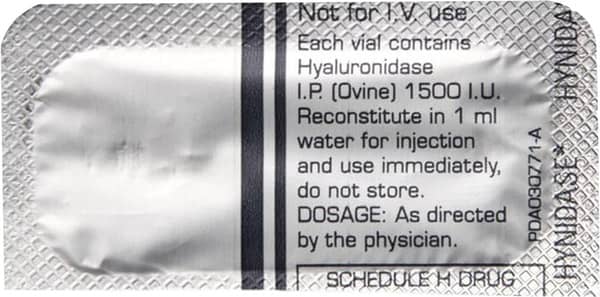 Hynidase 1500iu Dry Vial Of 1 Powder For Injection