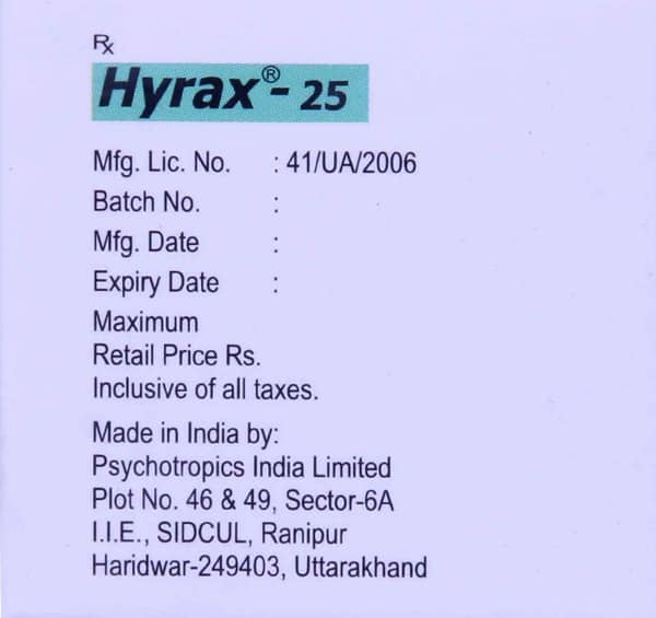Hyrax 25 Tablet