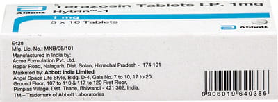 Hytrin 1mg Strip Of 10 Tablets
