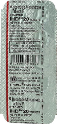 Ihd 20mg Strip Of 10 Tablets