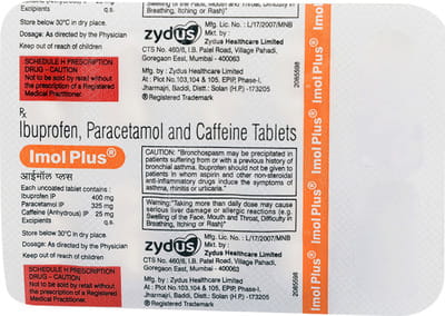 Imol Plus Strip Of 10 Tablets