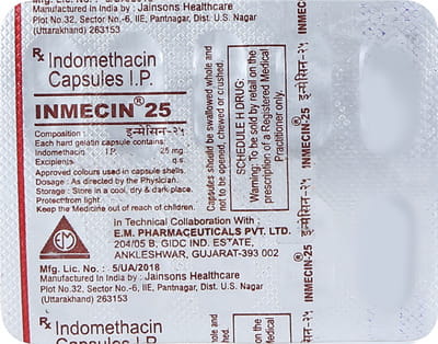 Inmecin 25mg Strip Of 10 Capsules