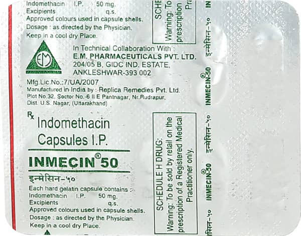 Inmecin 50mg Strip Of 10 Capsules