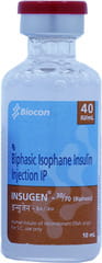 Insugen 40 IU/ML Injection (10): Uses, Side Effects, Price & Dosage ...