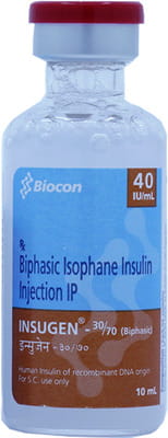 Insugen 30/70 40iu Vial Of 10ml Solution For Injection