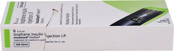 इन्सुलेटर्ड फ्लेक्स्पेन 100आईयू प्री फिल्ड पेन ऑफ 3एमएल सस्पेंशन फॉर इन्जेक्शन