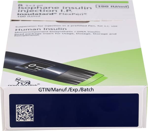 इन्सुलेटर्ड फ्लेक्स्पेन 100आईयू प्री फिल्ड पेन ऑफ 3एमएल सस्पेंशन फॉर इन्जेक्शन