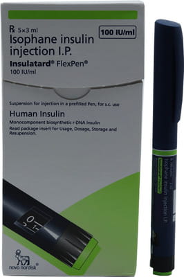 Insulatard Flexpen 100iu Pre Filled Pen Of 3ml Suspension For Injection