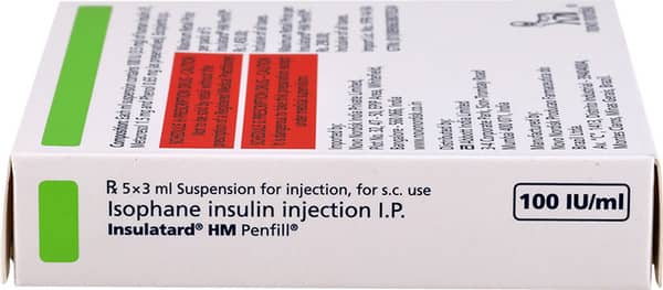 Insulatard HM Penfill 100iu Suspension For Injection