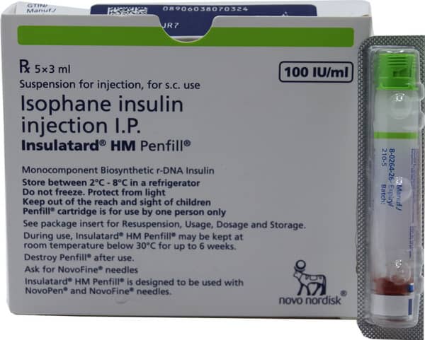 Insulatard HM Penfill 100iu Suspension For Injection