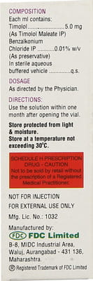 Iotim 0.5% Bottle Of 5ml Eye Drops