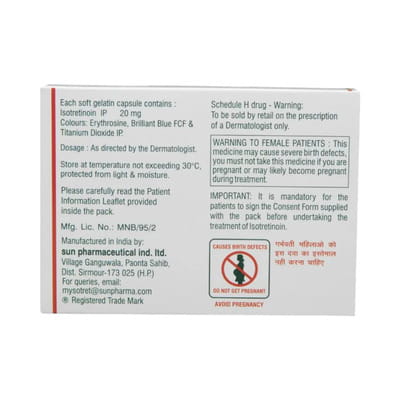 Isoaret 20mg Strip Of 10 Capsules