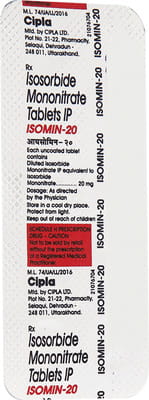 Isomin 20mg Strip Of 10 Tablets