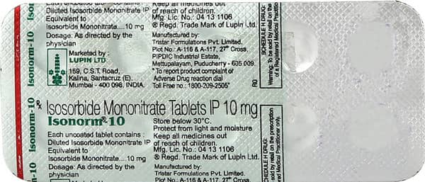Isonorm 10mg Strip Of 10 Tablets