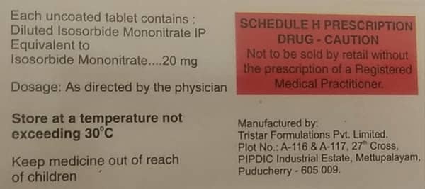 Isonorm 20mg Strip Of 10 Tablets