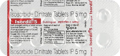 Isordil 5mg Strip Of 10 Tablets