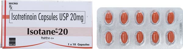 Isotane 20mg Strip Of 10 Capsules