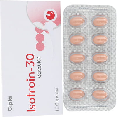 Isotroin 30mg Strip Of 10 Capsules