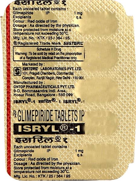 Isryl 1mg Strip Of 10 Tablets