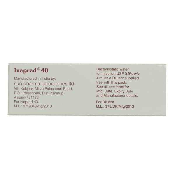 Ivepred 40mg Dry Vial Of 1 Powder For Injection