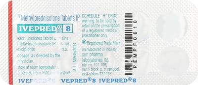 Ivepred 8mg Strip Of 10 Tablets