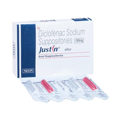 Justin 100mg Strip Of 5 Suppository