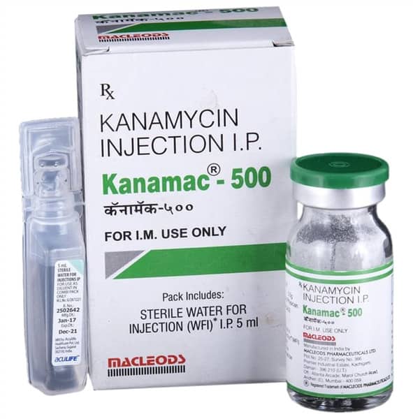 Kanamac 500mg Dry Vial Of 1 Powder For Injection