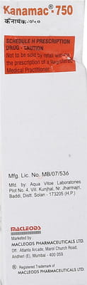 Kanamac 750mg Dry Vial Of 5ml Powder For Injection
