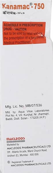 Kanamac 750Mg Dry Vial Of 5Ml Powder For Injection