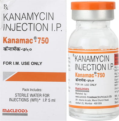Kanamac 750mg Dry Vial Of 5ml Powder For Injection