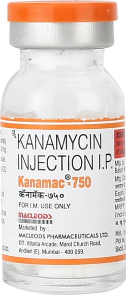 Kanamac 750Mg Dry Vial Of 5Ml Powder For Injection