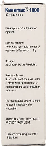 Kanamac 1Gm Dry Vial Of 1 Powder For Injection