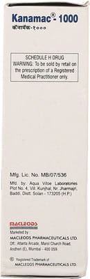 Kanamac 1gm Dry Vial Of 1 Powder For Injection