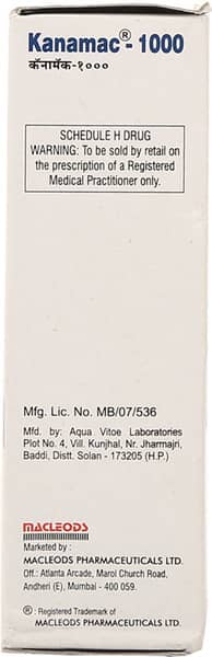 Kanamac 1Gm Dry Vial Of 1 Powder For Injection