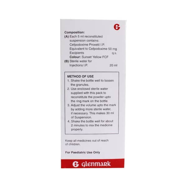 Kefpod 50mg Suspension 30ml Orange