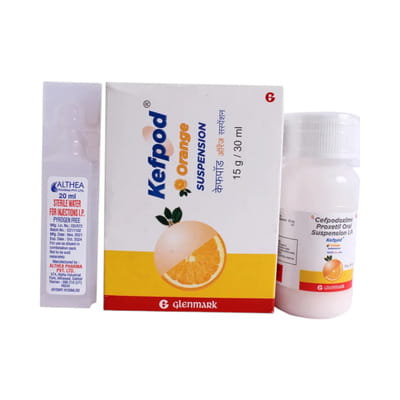 Kefpod 50mg Suspension 30ml Orange
