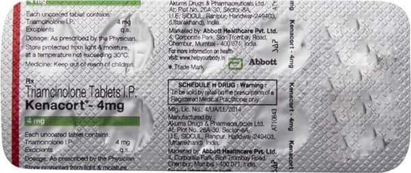 Kenacort 4mg Tablet