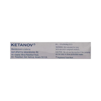 Ketanov Ampoule Of 1ml Injection